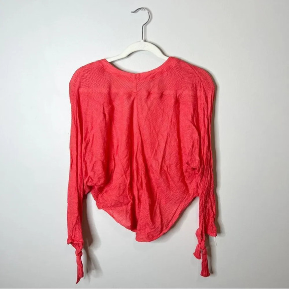 Free People Morning Red Dolman Sleeve Top - Picture 6 of 8